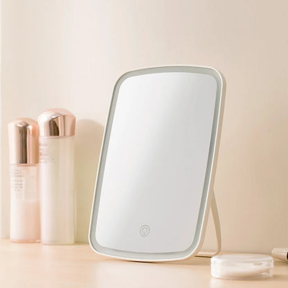 Jordan Judy Led Light Mirror Intelligent Makeup Mirrors Portable Rechargeable Desktop Touch-Screen Mirror