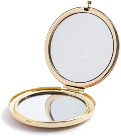 New Style Compact Travel Makeup Magnifying Mirror - Small Portable Elegant Folding Mirror with Handheld and Easy to Carry