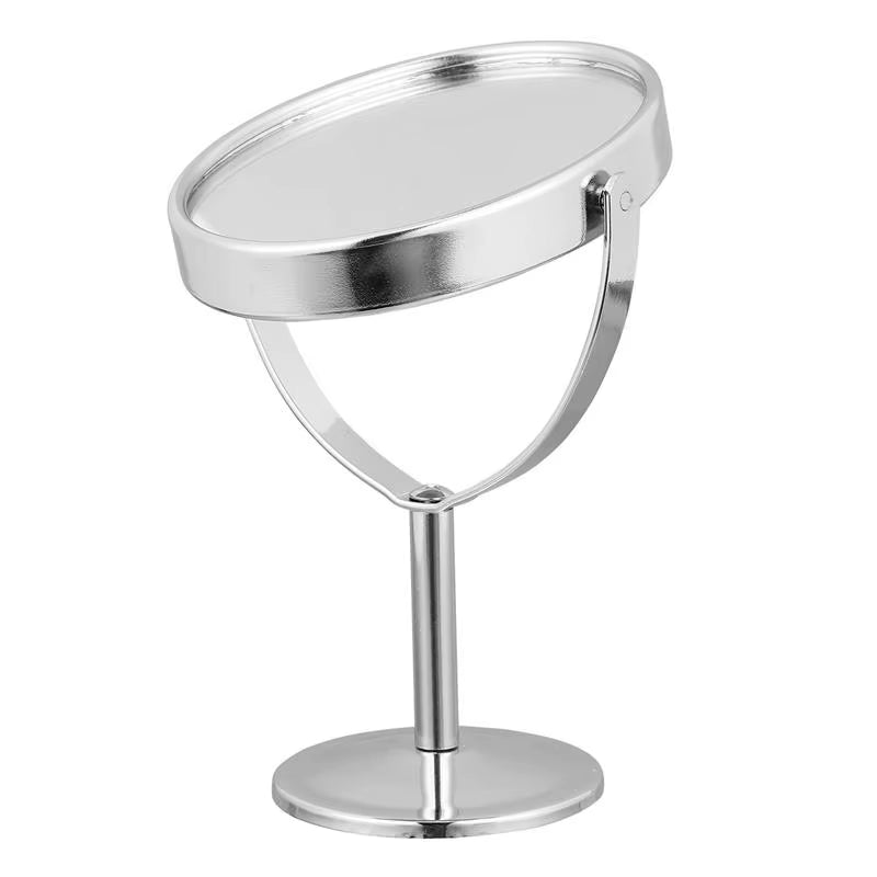 Double Sided Makeup Mirror 3 Inch Desktop Dresser Mirror Rotatable Mini Cute Double-Sided Dresser Mirror Makeup Cosmetic Mirrors