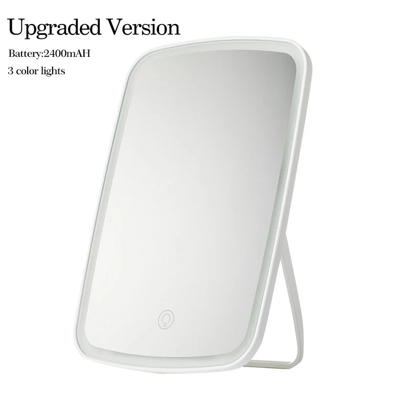 Jordan Judy Led Light Mirror Intelligent Makeup Mirrors Portable Rechargeable Desktop Touch-Screen Mirror