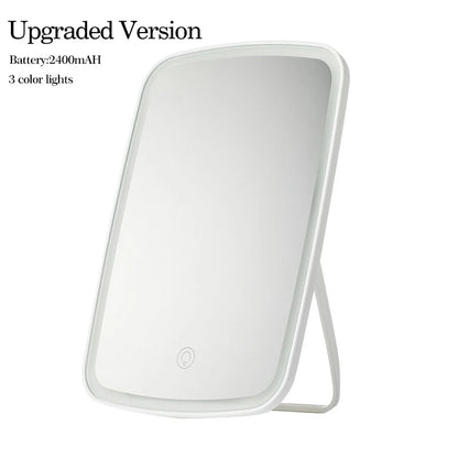 Jordan Judy Led Light Mirror Intelligent Makeup Mirrors Portable Rechargeable Desktop Touch-Screen Mirror
