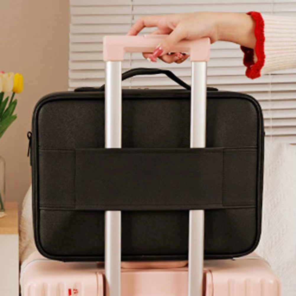 Cosmetic Case with Smart LED Mirror Cosmetic Bag Travel Makeup Bags for Women Fashion Portable Storage Bag Travel Makeup Bags