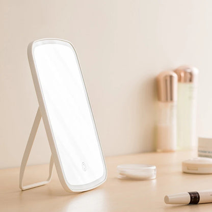 Jordan Judy Led Light Mirror Intelligent Makeup Mirrors Portable Rechargeable Desktop Touch-Screen Mirror